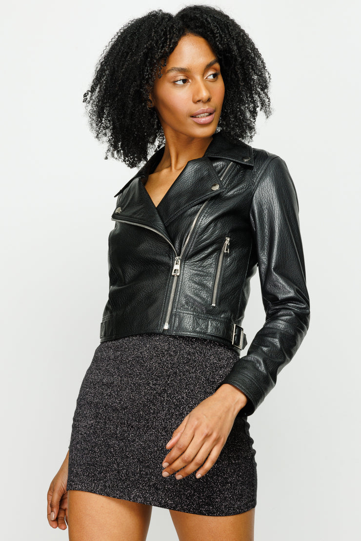 DEYTONA LEATHER JACKET BLACK (15669)