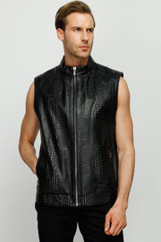 The Veyo Black Leather Jacket