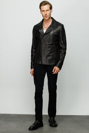 MONOLA 20238 BLACK LEATHER JACKET