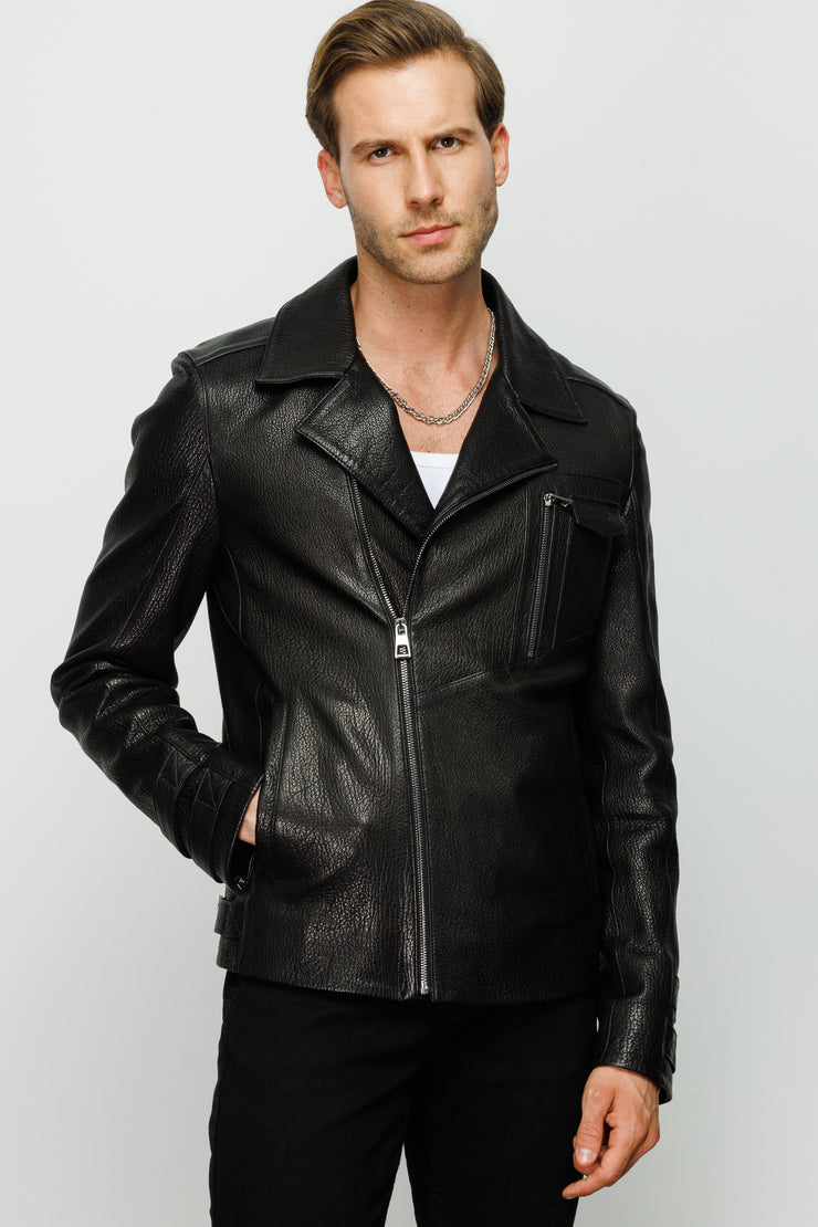 MONOLA 20238 BLACK LEATHER JACKET