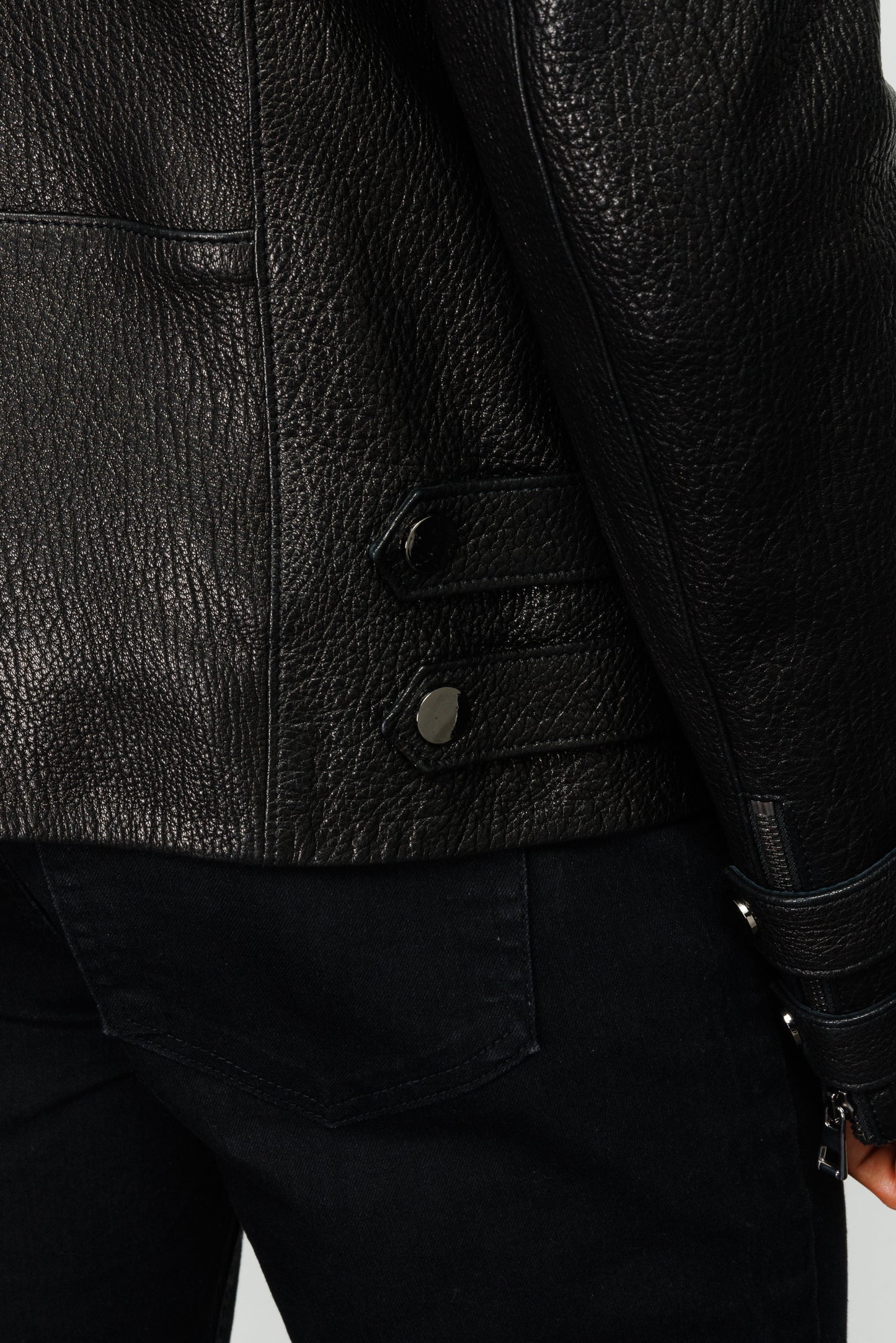 The Monala Black Leather Men Jacket