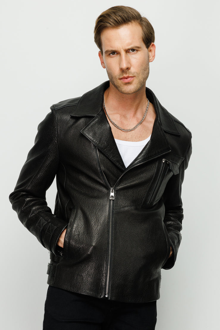 MONOLA 20238 BLACK LEATHER JACKET