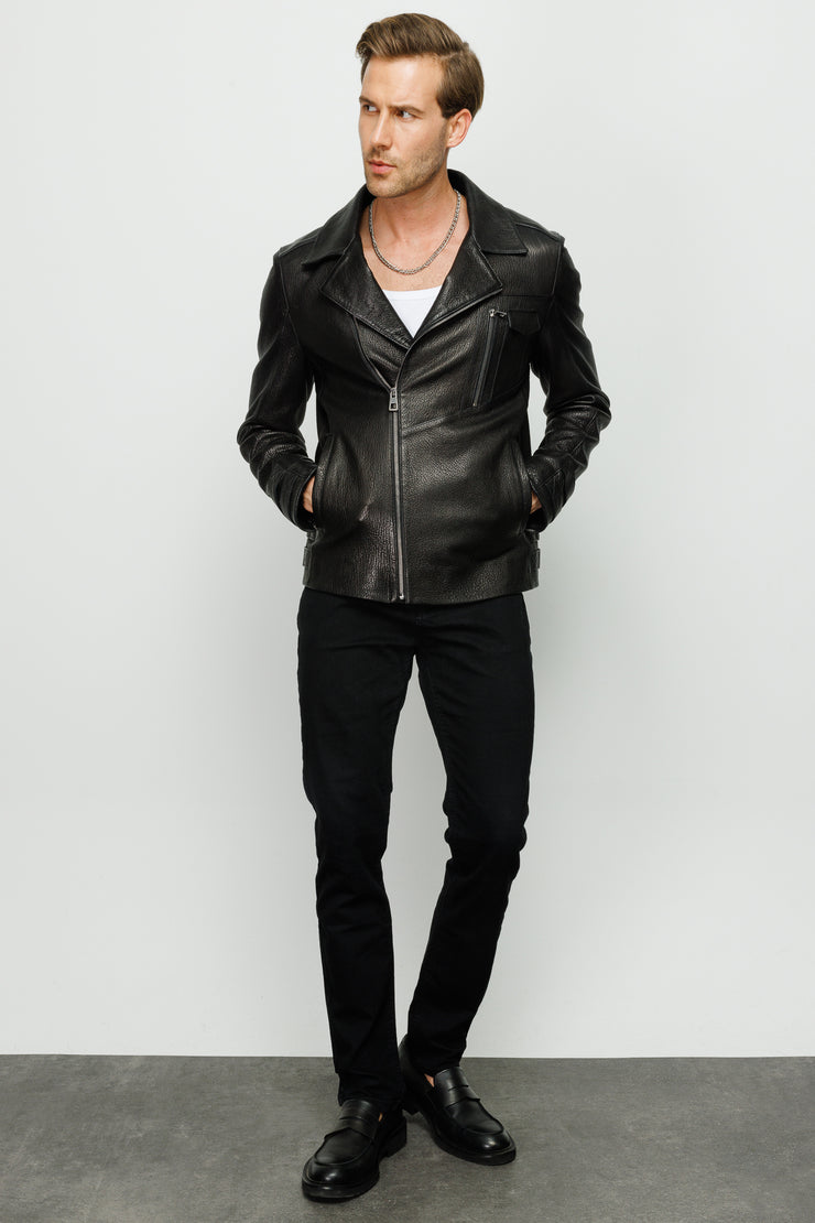 MONOLA 20238 BLACK LEATHER JACKET