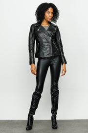 The Roster Black Leather Jacket