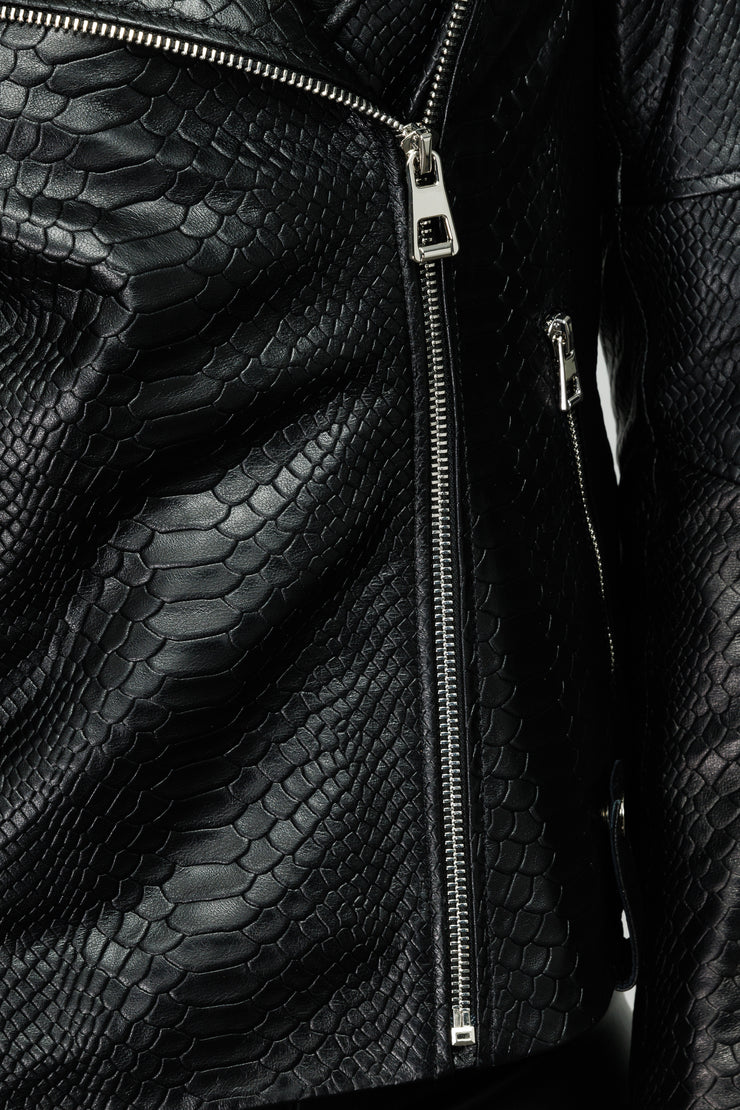 The Roster Black Leather Jacket
