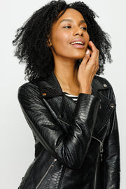 The Roster Black Leather Jacket