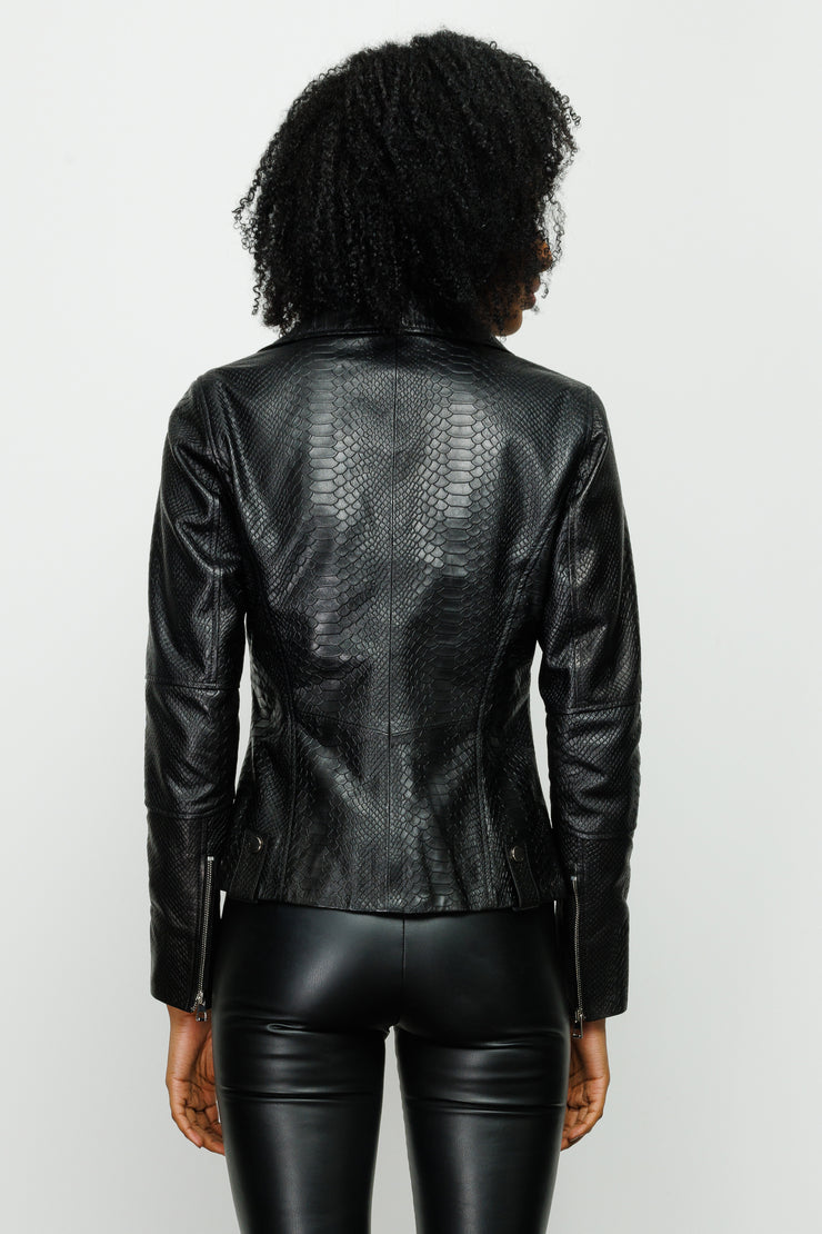 The Roster Black Leather Jacket