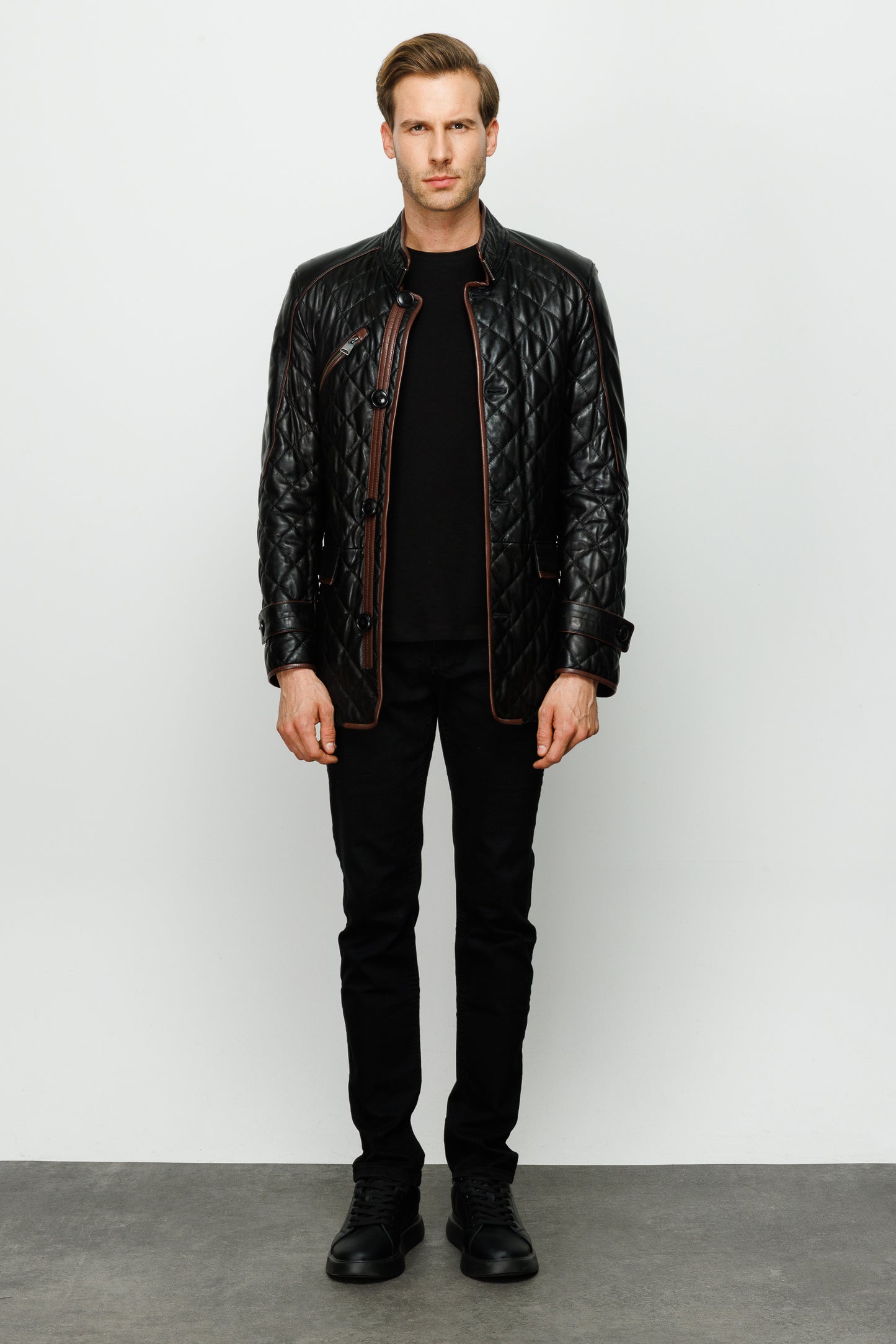 The Martinez Black Leather Men Jacket