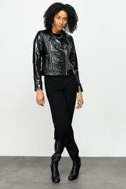 LANTE  LEATHER JACKET BLACK (15819-A)