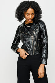 LANTE  LEATHER JACKET BLACK (15819-A)