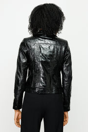 LANTE  LEATHER JACKET BLACK (15819-A)