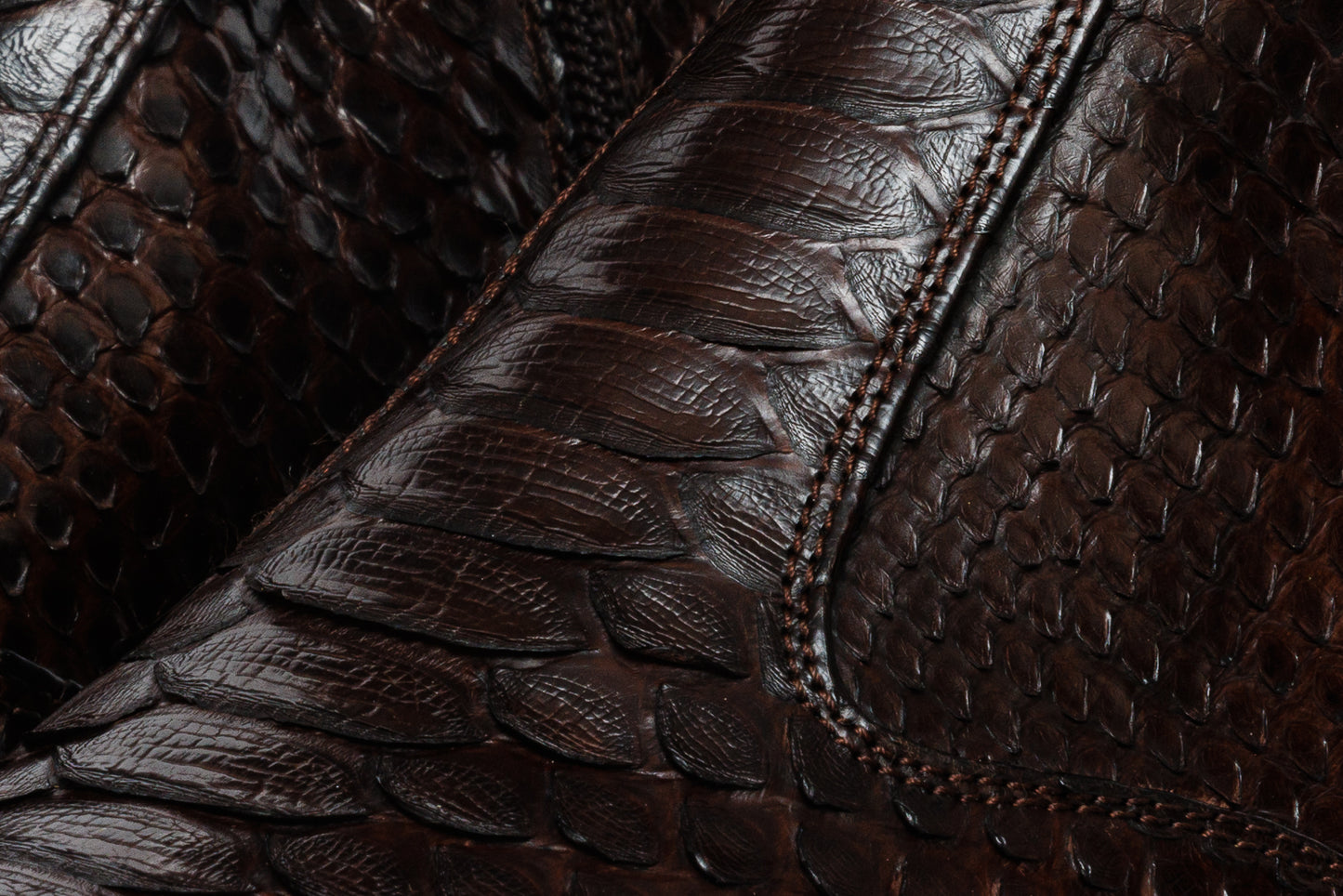 Bota de cuero con cremallera para hombre The Boss Brown Python Snk Edición limitada