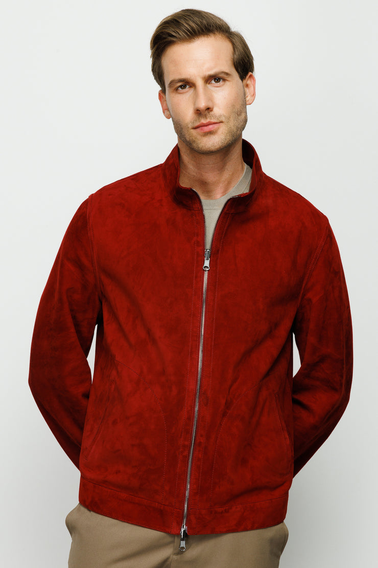 Alba Burgundy Leather Jacket