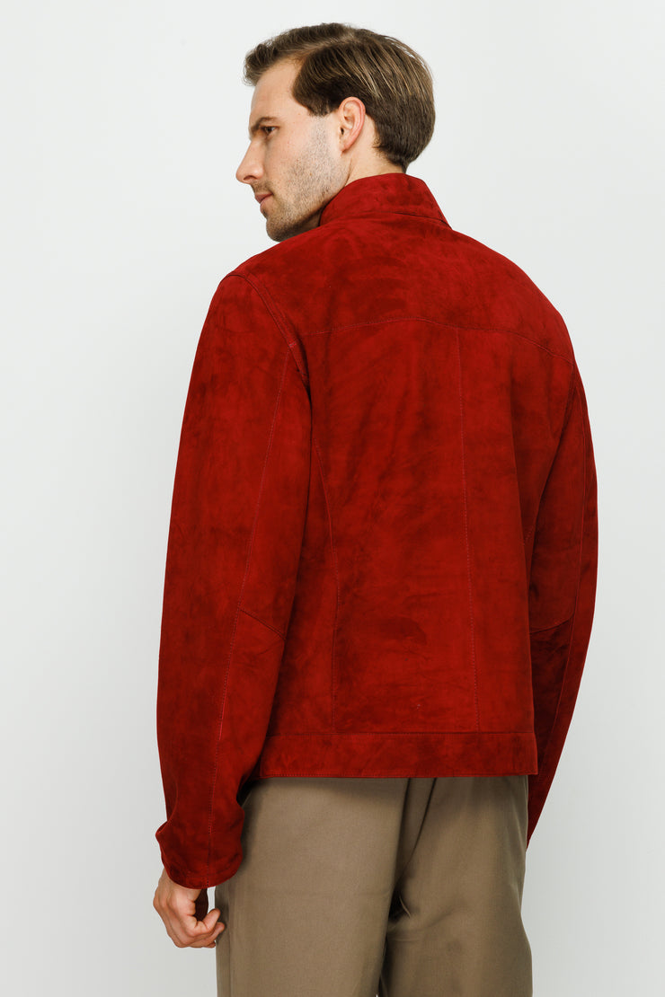 Alba Burgundy Leather Jacket