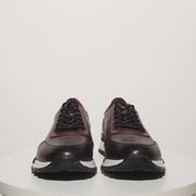The Tisina Burgundy Leather Sneaker