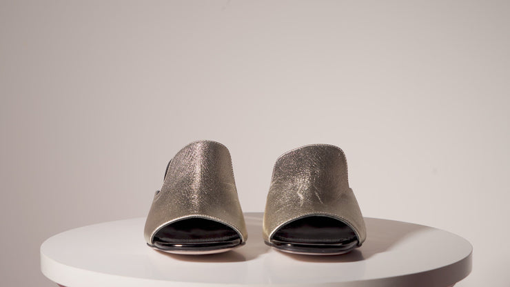 The Tory Gold Leather Sandal