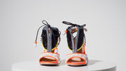 The Santa Amaro Orange Glitter Leather Sandal