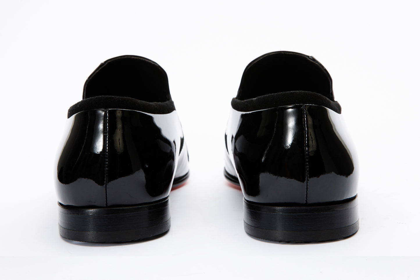 The Marlo Shoe Black Patent Leather Cap Toe Slip-On Dress Loafer Men  Shoe Final Sale!