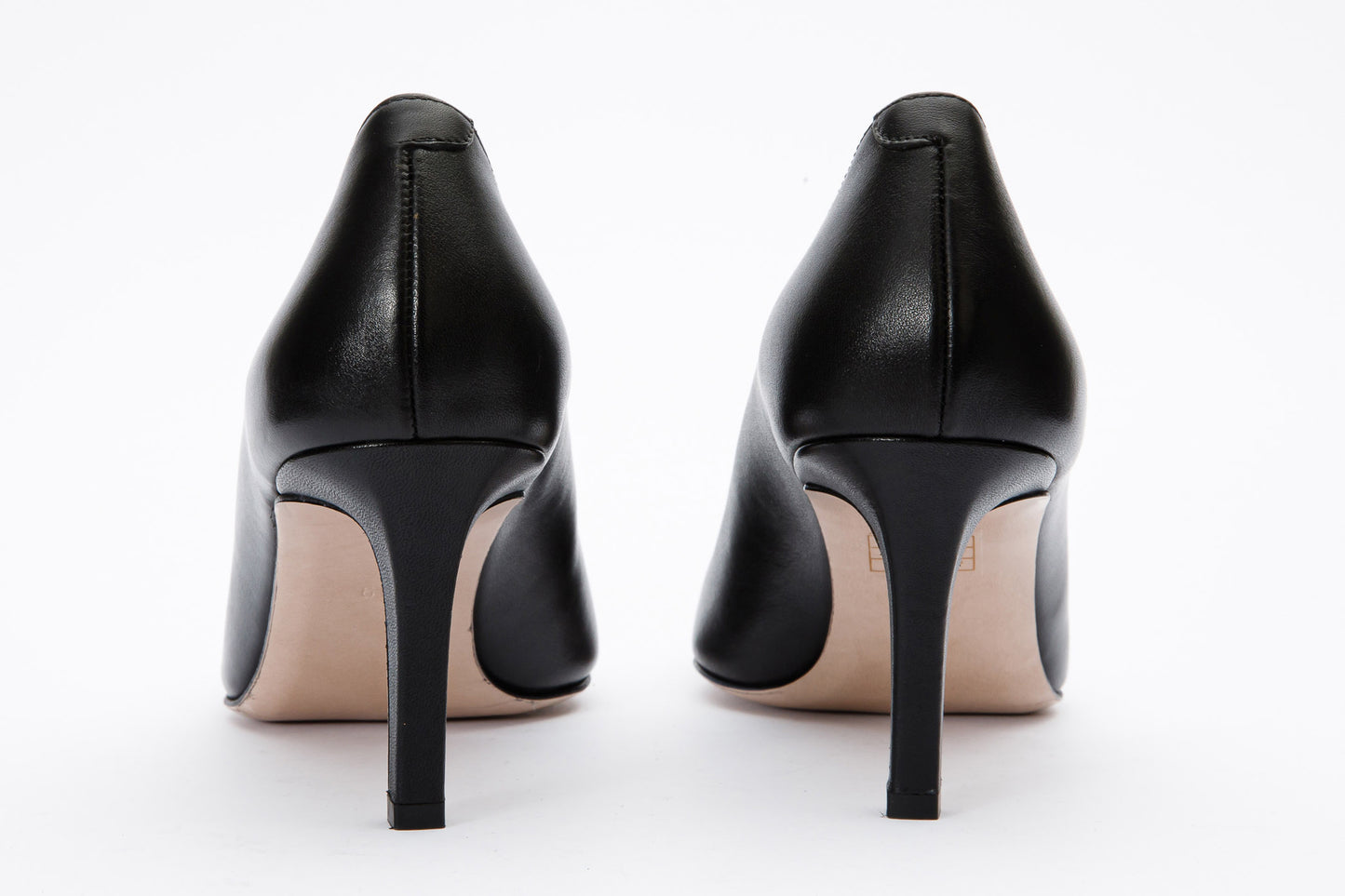 The Dilan Black Leather Pump Women Shoe