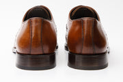 The Yukon Tan Single Brogue Cap Toe Oxford Shoe