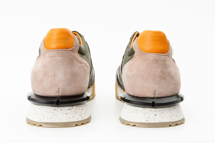 The Erbil Green Leather Sneaker