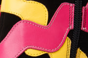 The Tario Black Suede Leather Ankle Boot