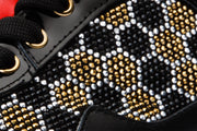 The Opuwo Black & Gold Glitter Sneaker