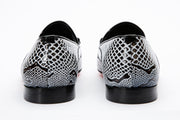 The Milano Black/White Shoe Bit Loafer
