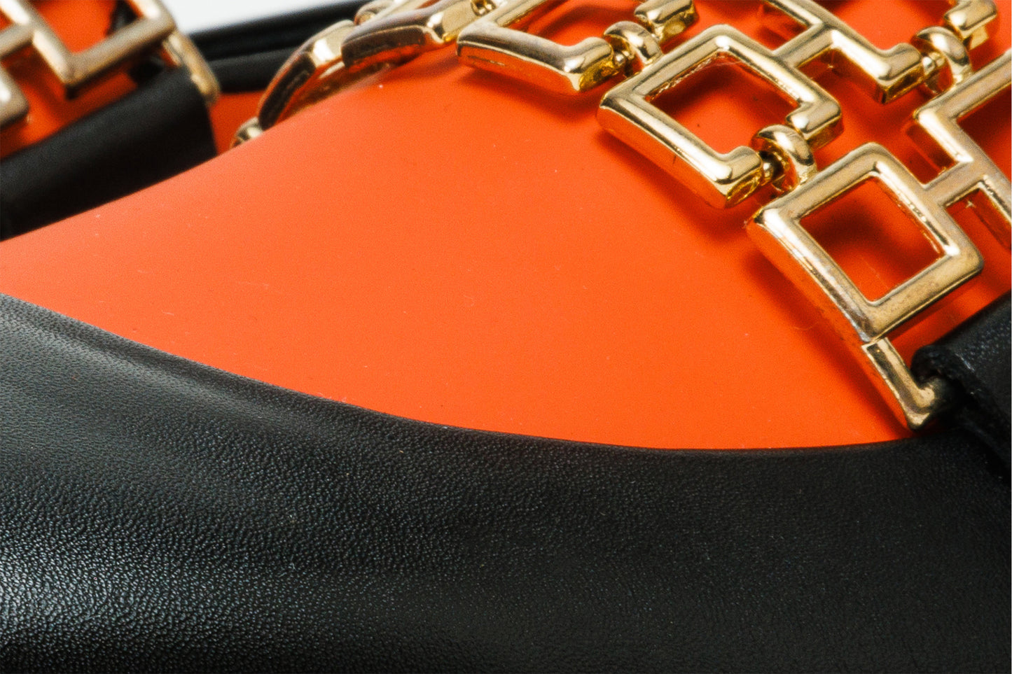 The Gemena Black & Orange Leather Bit Dress Loafer Men Shoe  Final Sale!