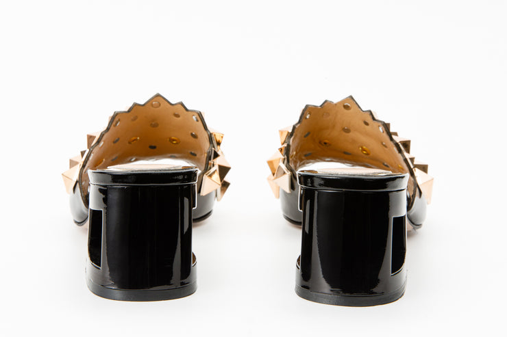 The Balat Black Leather Sandal