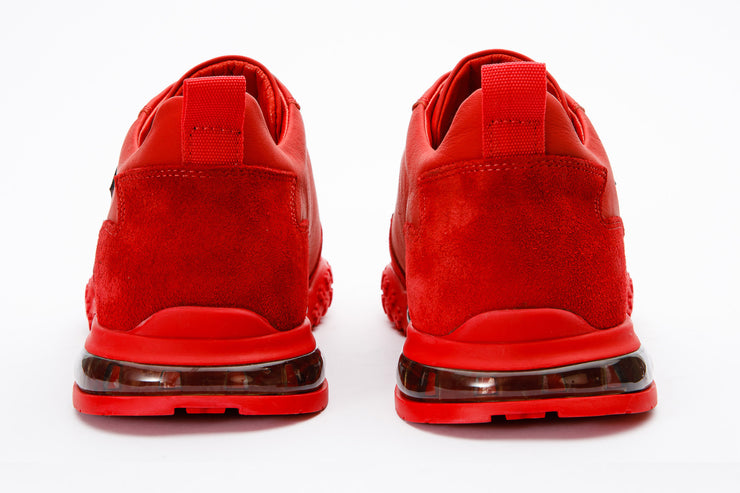 The Tiran Red Leather Sneaker