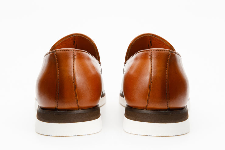The Cerreto Brown Leather Tassel Loafer
