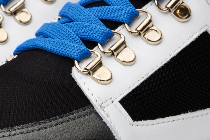 The Sultan Sax Blue & Grey Leather Sneaker