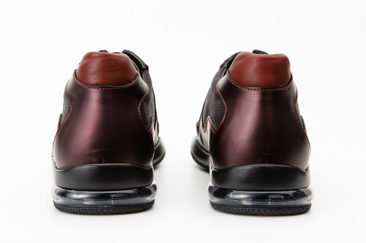 The Zona Burgundy Leather Sneaker