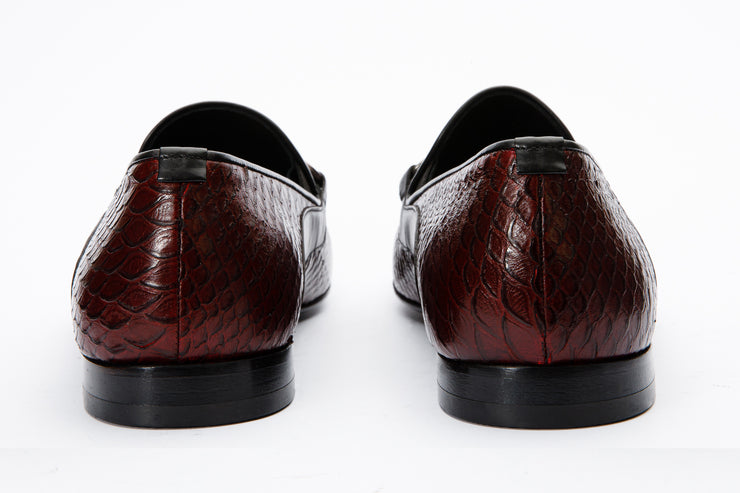 The Milano Burgundy Shoe Bit Loafer