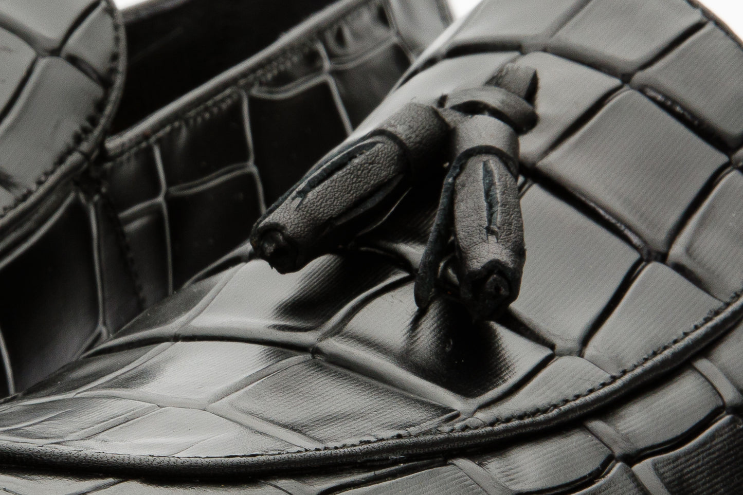 The Parga Black Leather Tassel Casual Loafer Men Shoe Final Sale!