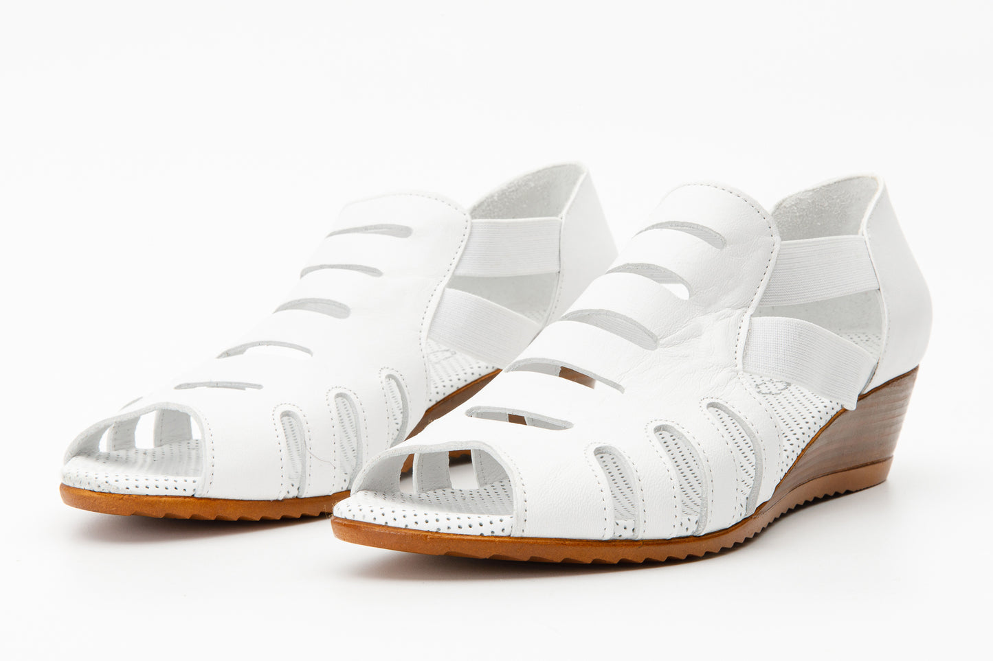 The Atina White Leather Sandal Final Sale!