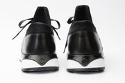 The Crapo Black Leather Sneaker