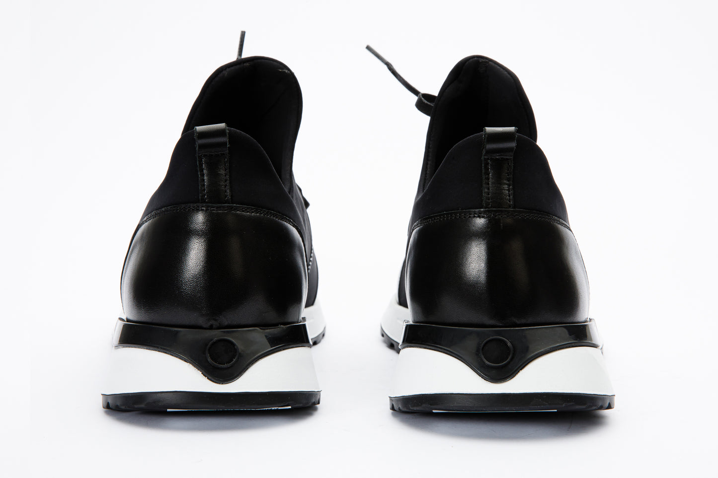 The Nebreska Black Leather Men Sneaker