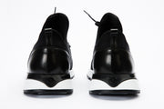 The Nebreska Black Leather Sneaker
