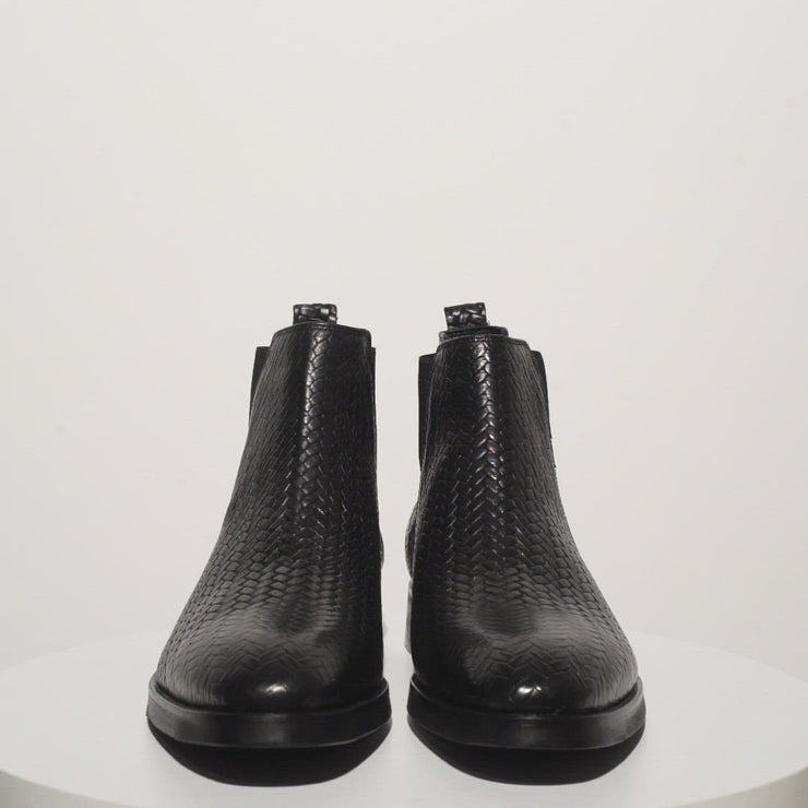 The Oslo Black Leather Chelsea Boot