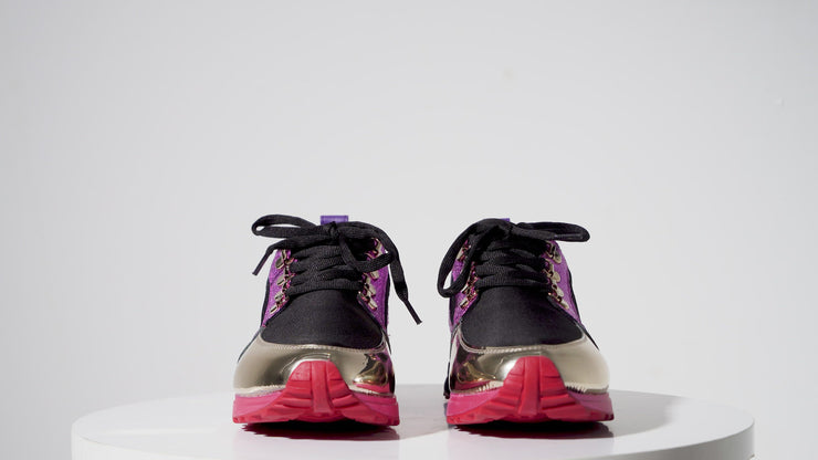 The Sultan Fushia Leather Sneaker