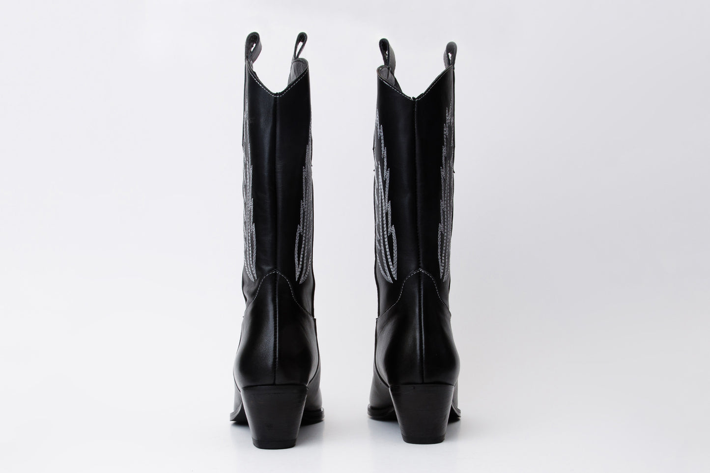 Bota vaquera de piel negra Togg para mujer