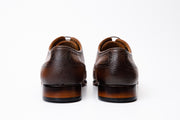 The Draco Handmade Brown Semi Brogue Oxford Shoe