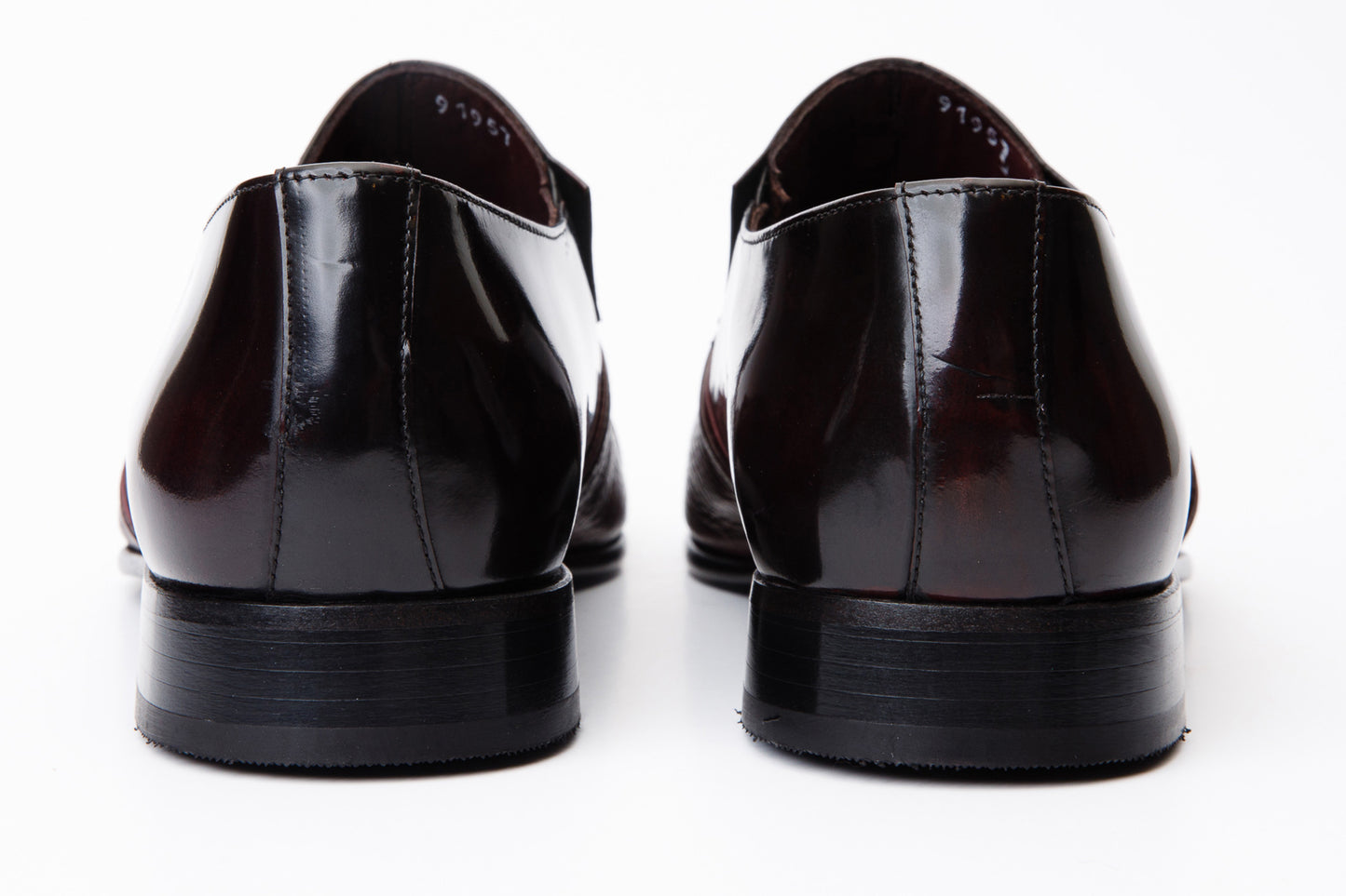 The Everest Burgundy & Burneshed Leather Cap Toe Dress Loafer Men Shoe