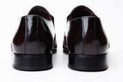 The Everest Burgundy & Burneshed Leather Cap Toe Dress Loafer Shoe