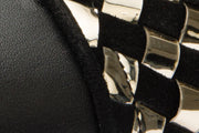 The Sultan Black & Gold Woven Leather Sneaker
