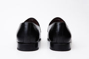 The Pusan Black Leather Bit Loafer Shoe