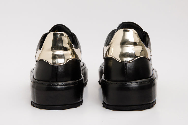 The Noble Black Leather Sneaker