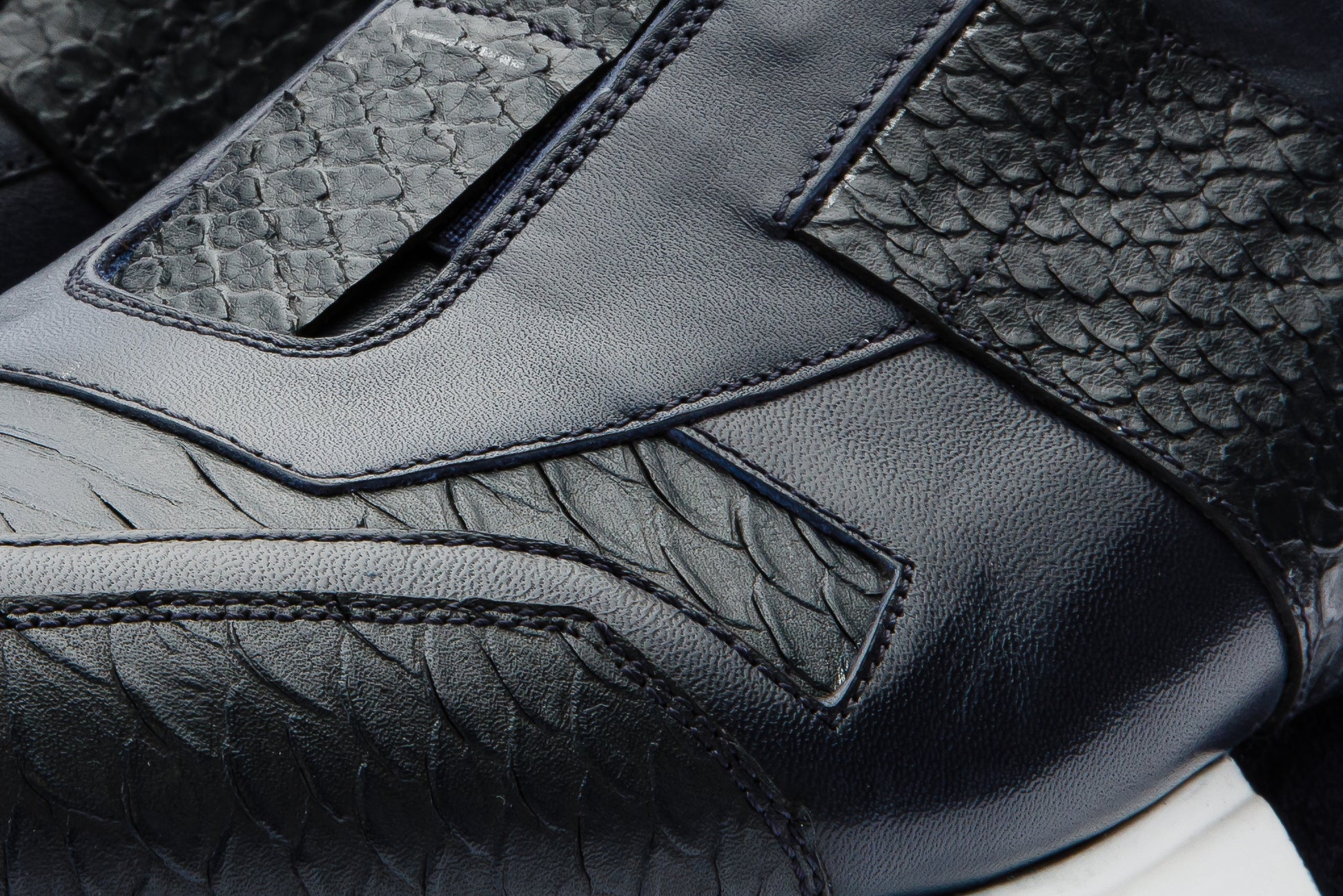 The Mugla Navy Snk Leather Men Sneaker – Vinci Leather Shoes